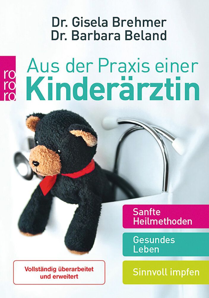 Buchcover des Buches Aus der praxis einer Kinderärztin, Teddybär in der Tasche eines Arztkittels, Typografie