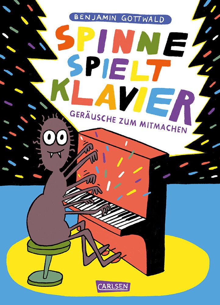 Cover des Buches Spinne spielt Klavier