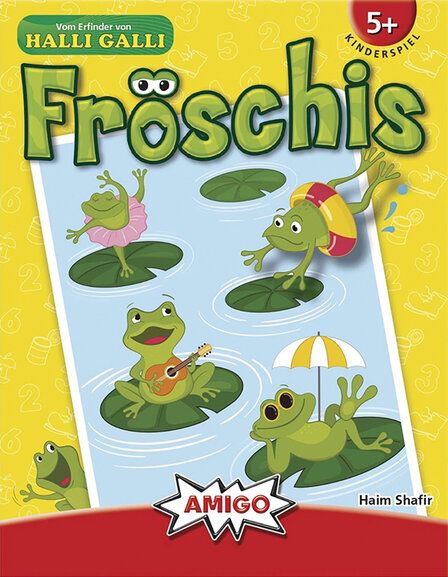 Cover des Fröschis, Illustration von Fröschen, die herumhüpfen