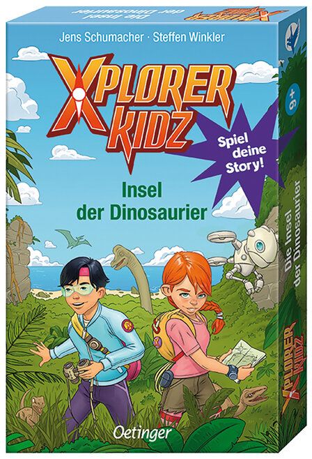 Verpackung des Spiels Xplorer Kidz, Insel der Dinosaurier