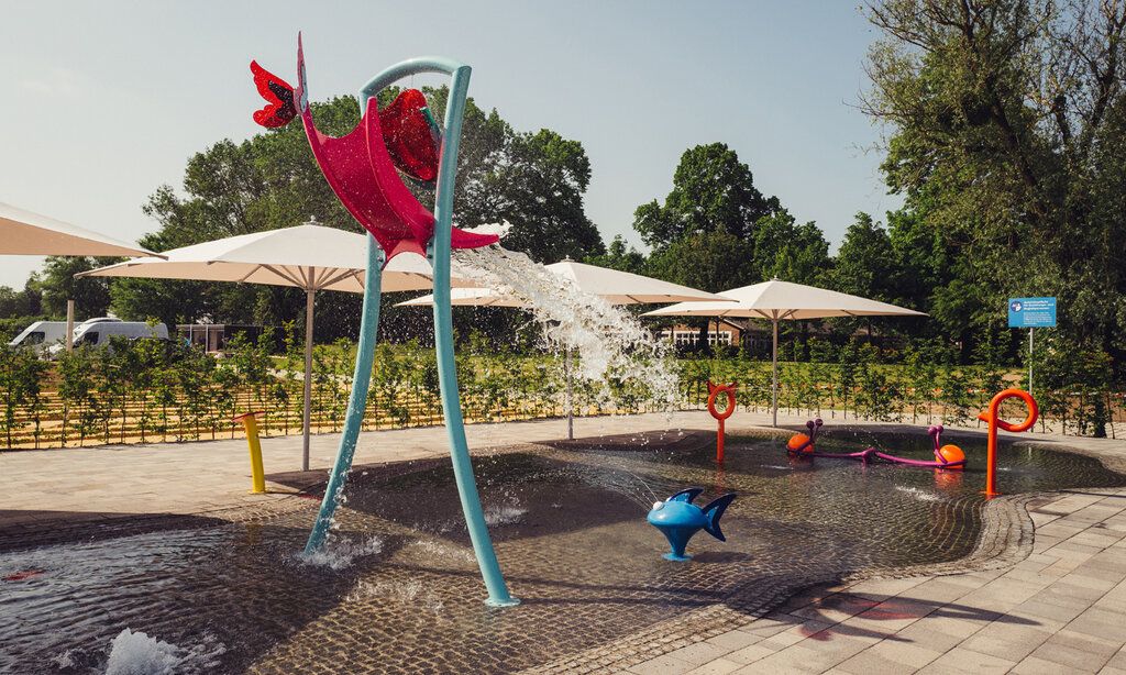 Wasserspielplatz im Freibad Benrath