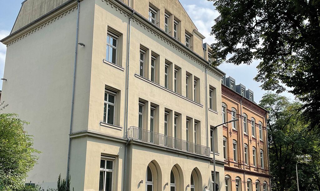 Außenansicht der Clara Schumann Musikschule auf der Prinz Georg Straße in Düsseldorf